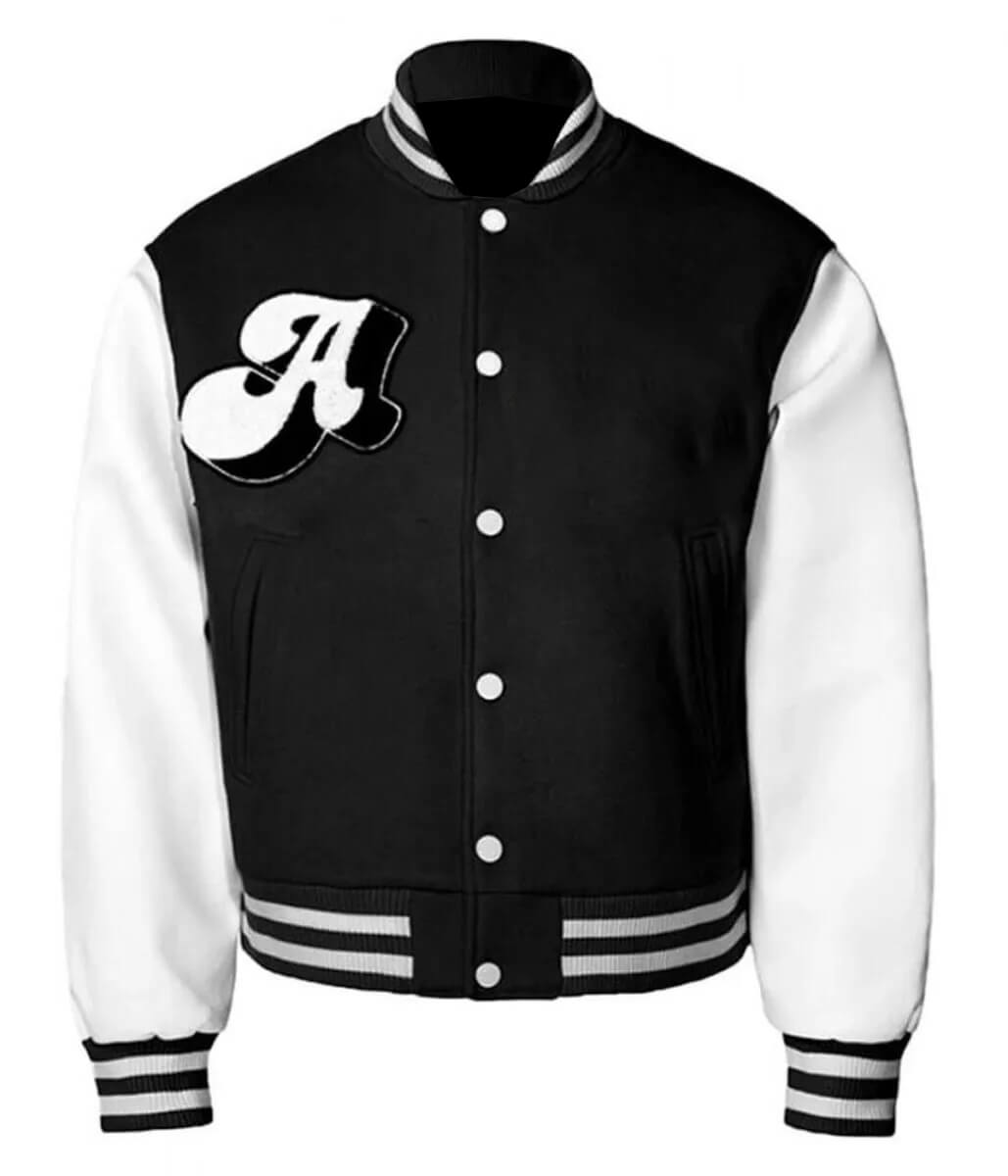 A Few Good Kids Baseball Cherub Black Varsity Jacket (1) A Few Good Kids Baseball Cherub Black Varsity Jacket