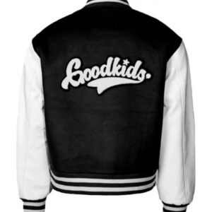 A Few Good Kids Baseball Cherub Black Varsity Jacket