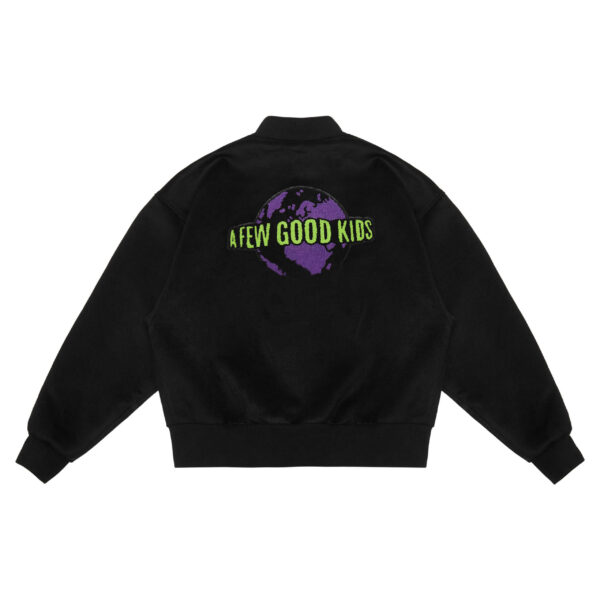 A Few Good Kids Logo Black Baseball Varsity Jacket