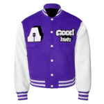 Purple Block Logo A Few Good Kids Varsity Jacket