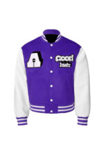 Purple Block Logo A Few Good Kids Varsity Jacket