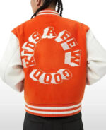 Orange Block Logo A Few Good Kids Varsity Jacket
