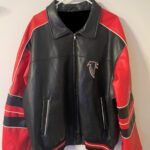 Atlanta Falcons Carl Banks Red Black G III Leather Jacket