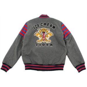BBC Ice Cream Grey Tiger Wool Jacket