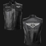 Bentley Motor Car Black Leather Vest