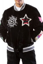 Billionaire Boys Club Black Stardust Velvet Jacket