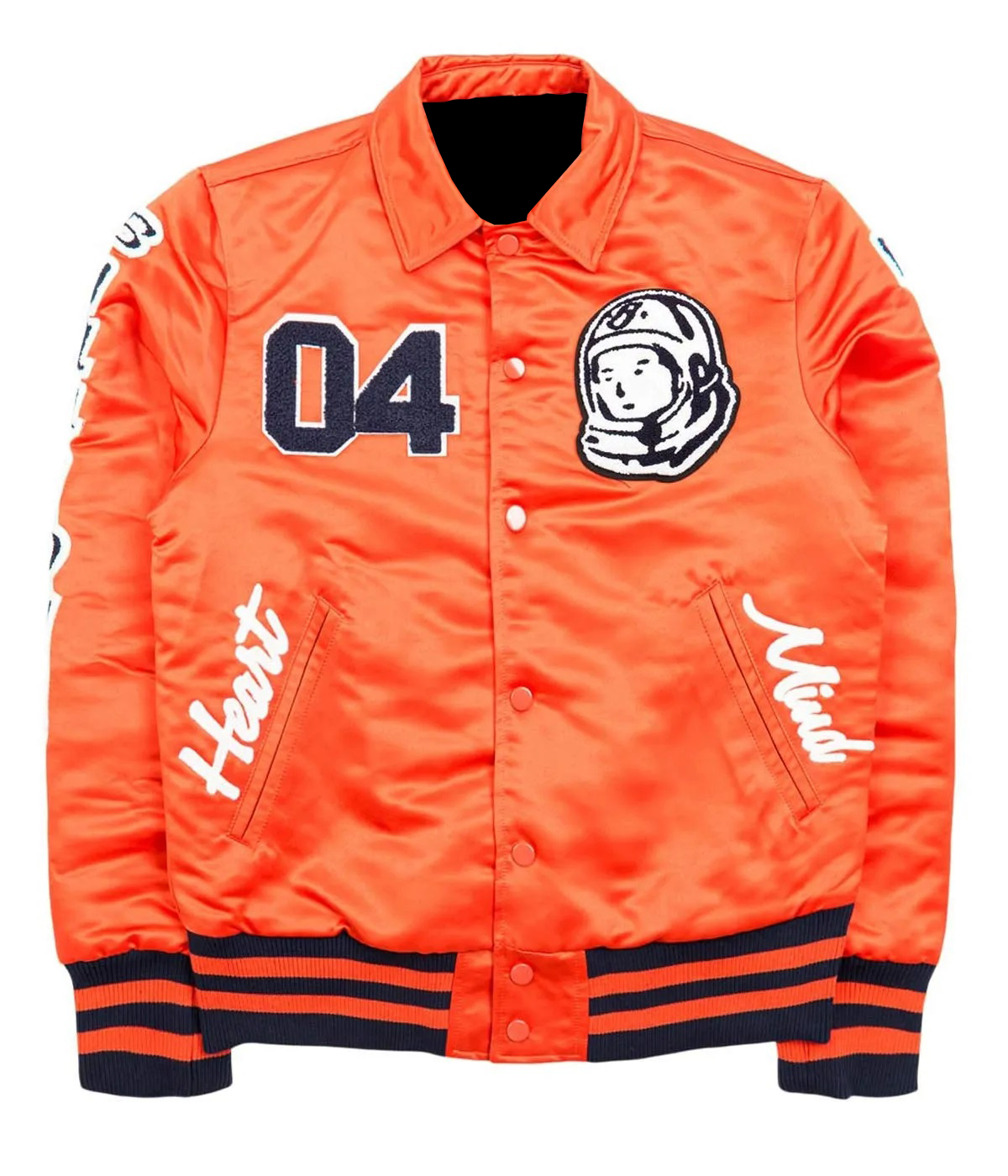 Billionaire Boys Club Orange Astro Satin Jacket (2) Billionaire Boys Club Orange Astro Satin Jacket