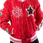 Billionaire Boys Club Red Stardust Velvet Jacket