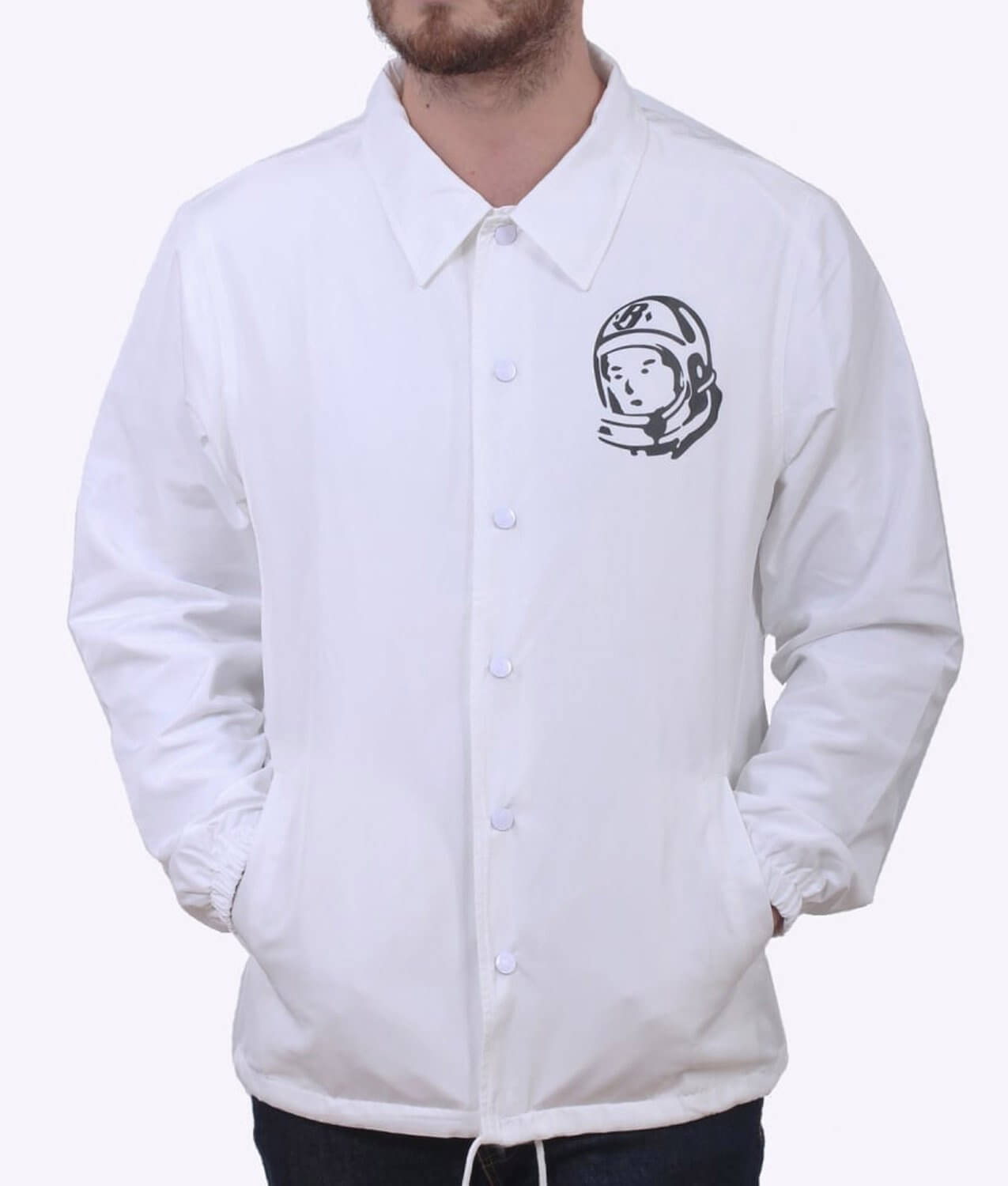 Billionaire Boys Club White Coach Bomber Jacket (1) Billionaire Boys Club White Coach Bomber Jacket