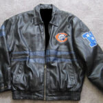 Black NFL Chicago Bears Football Leather Jacket