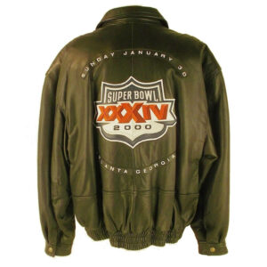 Black NFL St. Louis Rams Leather Jacket