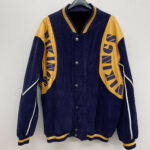 Blue Yellow Minnesota Vikings NFL Varsity Jacket