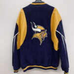 Blue Yellow Minnesota Vikings NFL Varsity Jacket