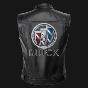 Buick Motor Car Black Leather Vest