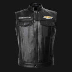 Chevrolet Motor Car Black Leather Vest