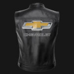 Chevrolet Motor Car Black Leather Vest