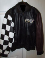 Chevy Corvette 50th Anniversary Black Leather Jacket