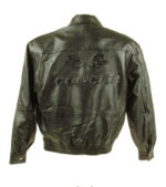 Corvette C3 Black Embossed Racing Leather Jacket