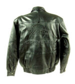 Corvette C4 Black Embossed Racing Leather Jacket