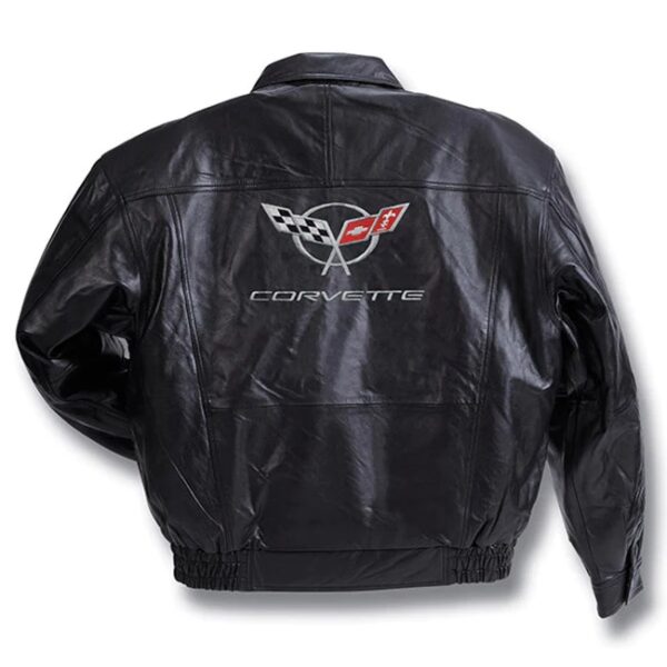 Corvette C5 Black Racing Leather Jacket