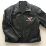 Corvette C5 Racing Black Leather Jacket