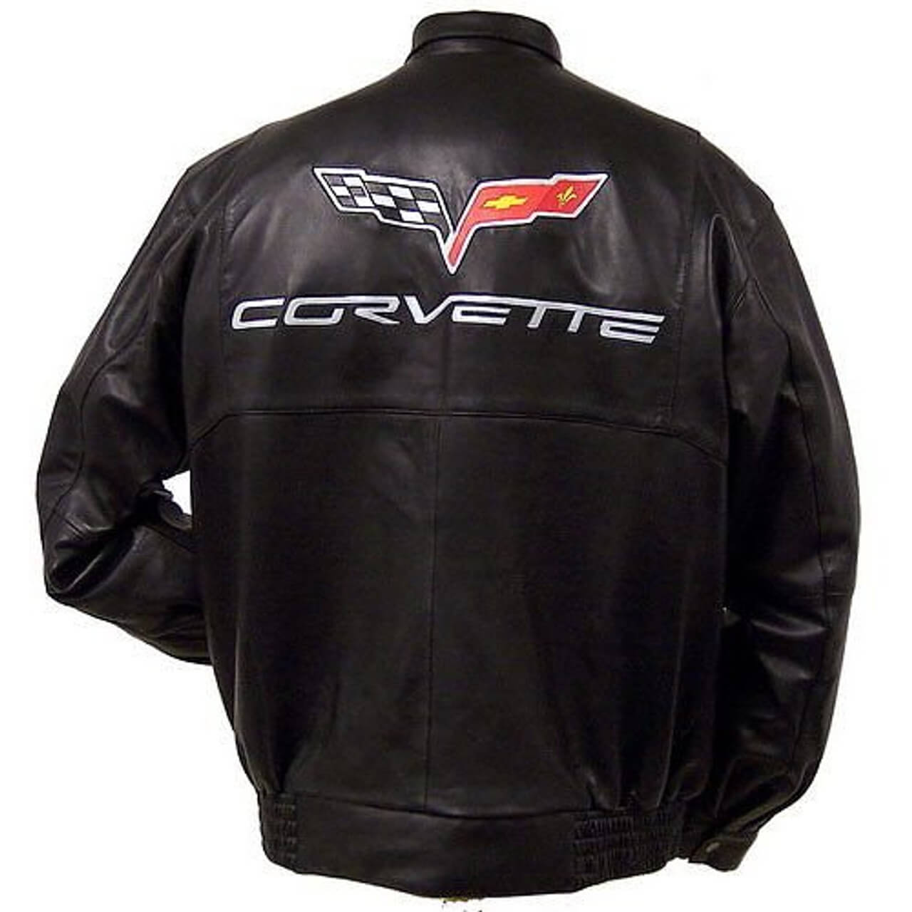 C6 Corvette Black Embossed Lambskin Jacket