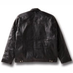 Corvette C7 Black Bomber Leather Jacket
