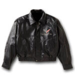 Corvette C7 Black Racing Leather Jacket