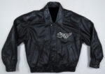 Corvette Chevy 50th Anniversary Black Leather Jacket