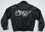 Corvette Chevy 50th Anniversary Black Leather Jacket
