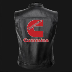 Cummins Motor Car Black Leather Vest