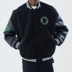 Harsh And Cruel Black Green New Century Varsity Jacket