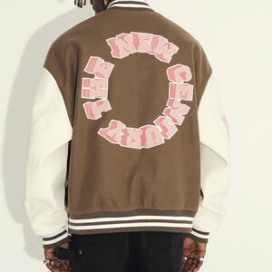 Harsh And Cruel Brown White New Century Varsity Jacket