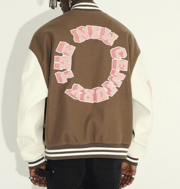 Harsh And Cruel Brown White New Century Varsity Jacket
