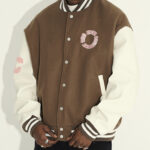 Harsh And Cruel Brown White New Century Varsity Jacket