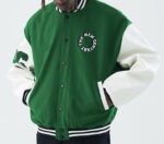 Harsh And Cruel Green White New Century Varsity Jacket