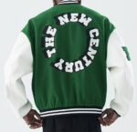 Harsh And Cruel Green White New Century Varsity Jacket