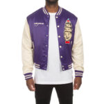 Ice Cream Hoodini Purple White BBC Satin Jacket