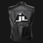Jeep Wrangler Black Leather Vest