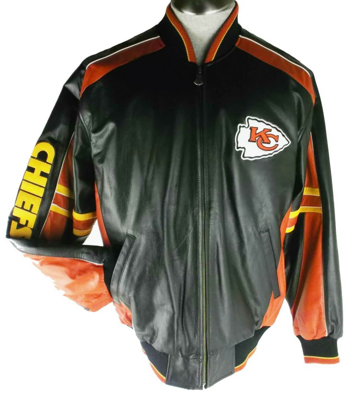 Kansas City Chiefs NFL Team Leather Jacket (1) Kansas City Chiefs NFL Team Leather Jacket