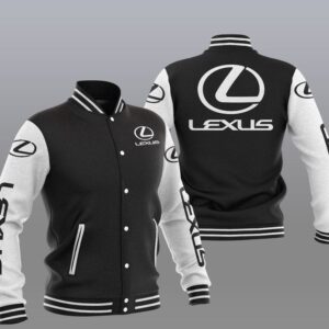 Lexus Black White Varsity Baseball Jacket