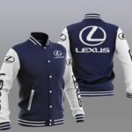 Lexus Navy White Varsity Baseball Jacket