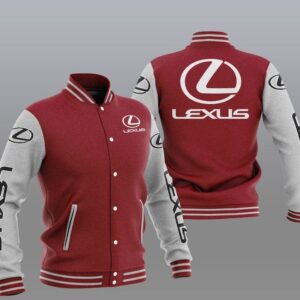 Lexus Red White Varsity Baseball Jacket