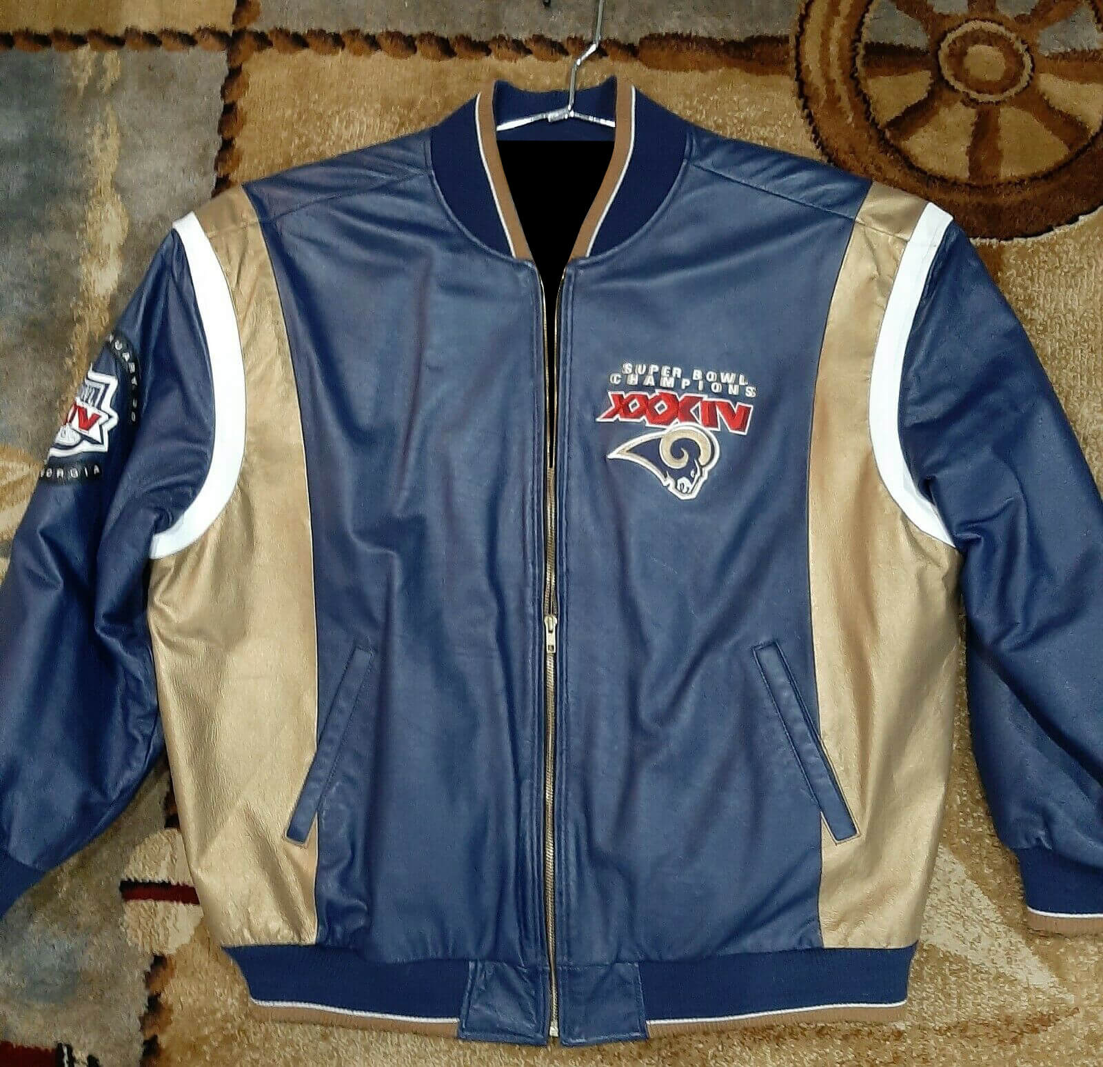 St. Louis Rams Super Bowl Champion Varsity Jacket - Maker of Jacket