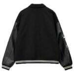 MAMC Black Street Style Varsity Jacket