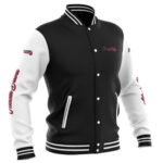 MLB Atlanta Braves Black Baseball Varsity Jacket
