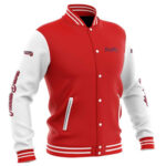 MLB Atlanta Braves Red Baseball Varsity Jacket