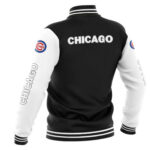 MLB Chicago Cubs Black Baseball Varsity Jacket