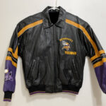 Minnesota Vikings Multicolor Football Leather Jacket