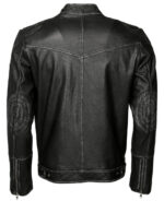 Mustang Black Bomber Leather Jacket